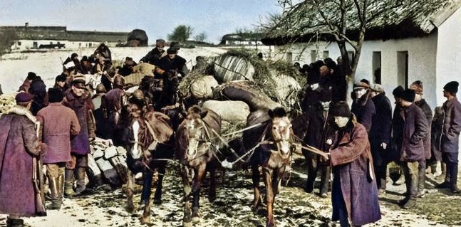 Kulaks being evicted from their home